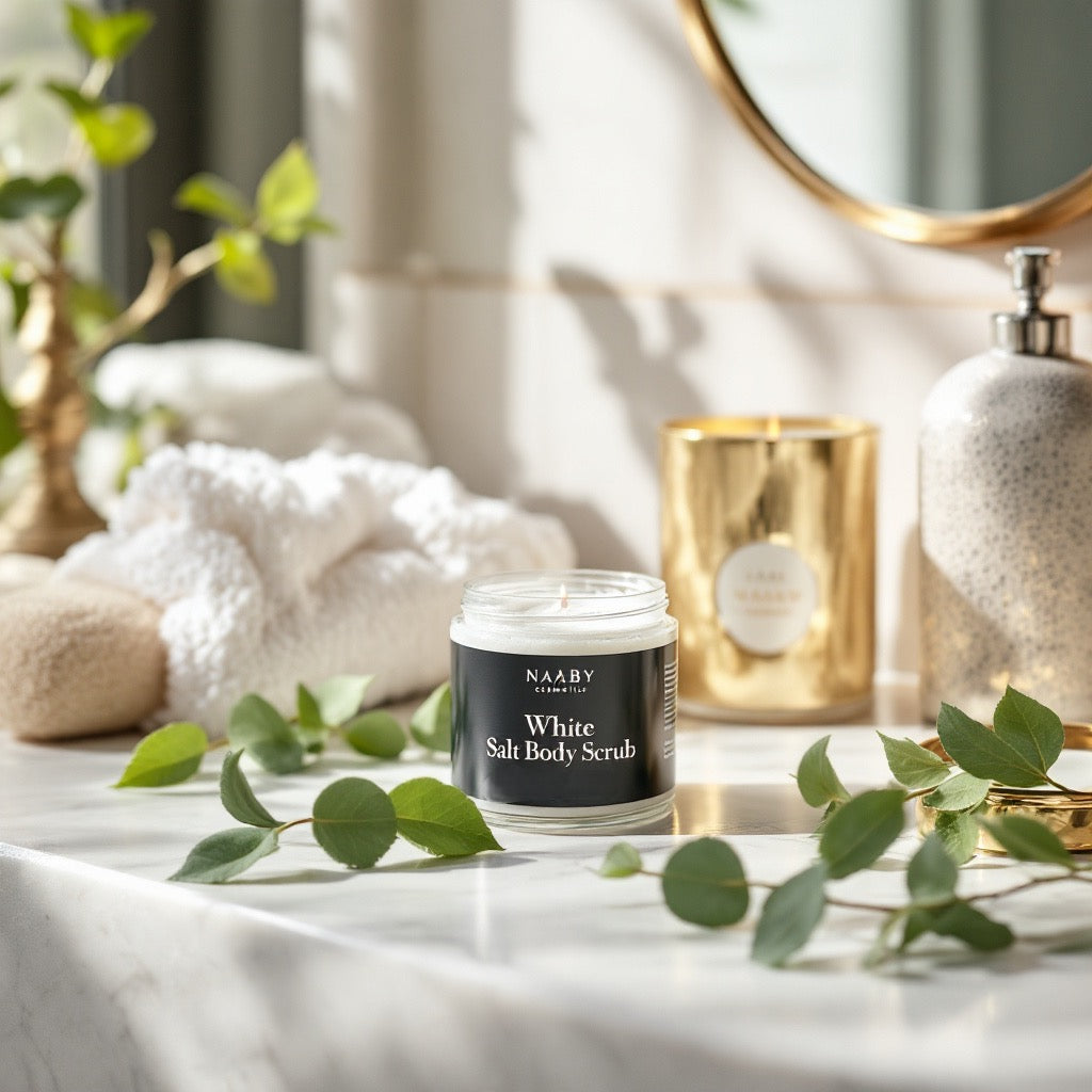White Salt Body Scrub