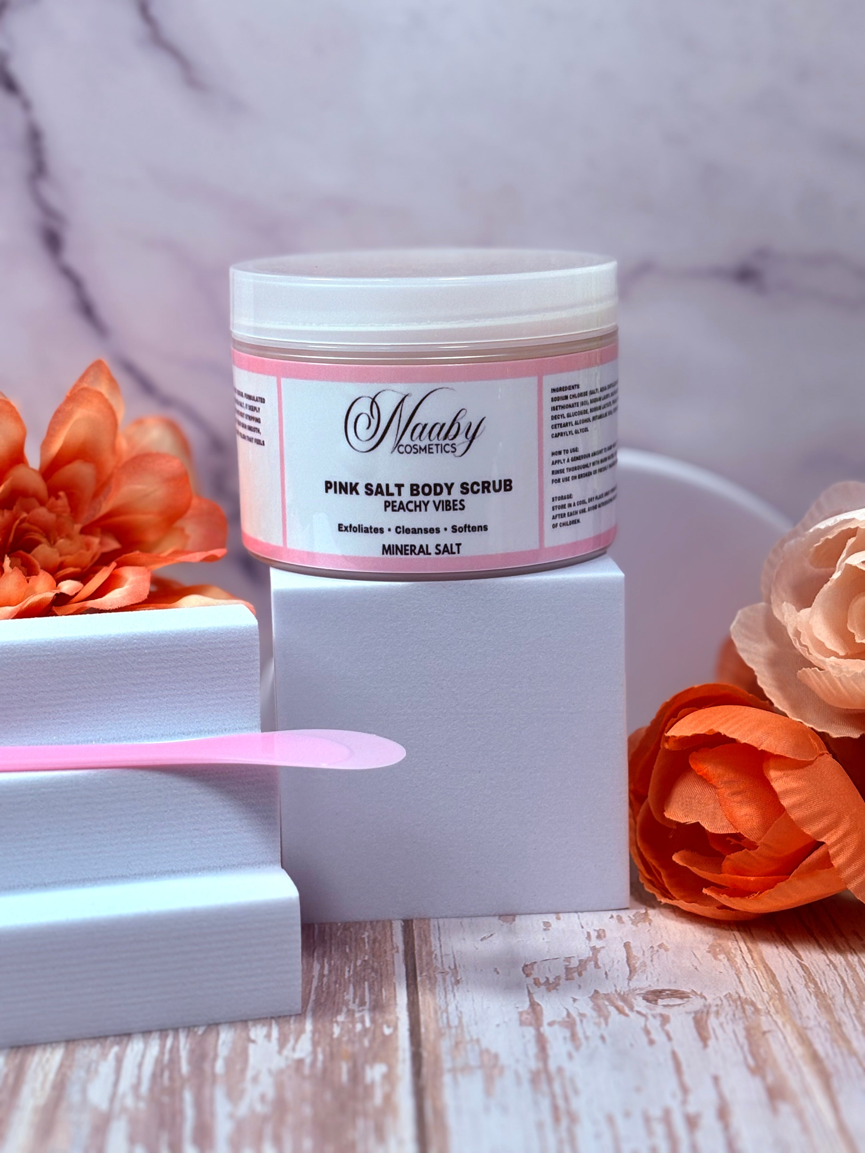 Peachy Vibes – Pink Salt Scrub