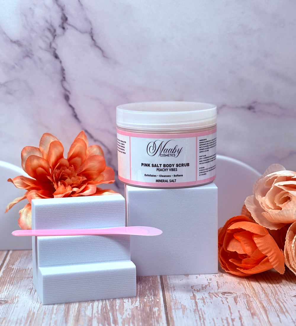 Peachy Vibes – Pink Salt Scrub