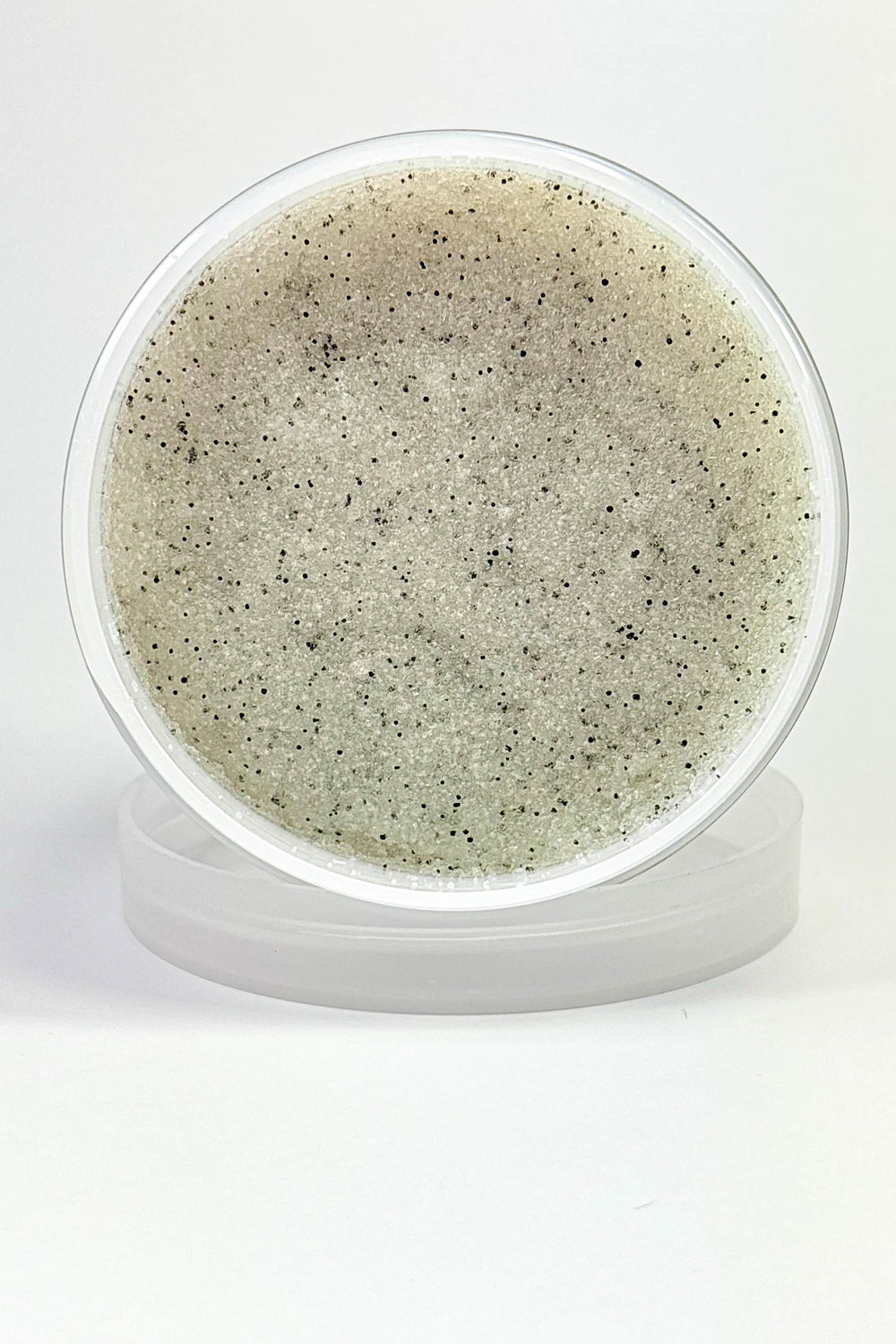 Jar of Naaby Cosmetics Foaming Body Scrub on a white background