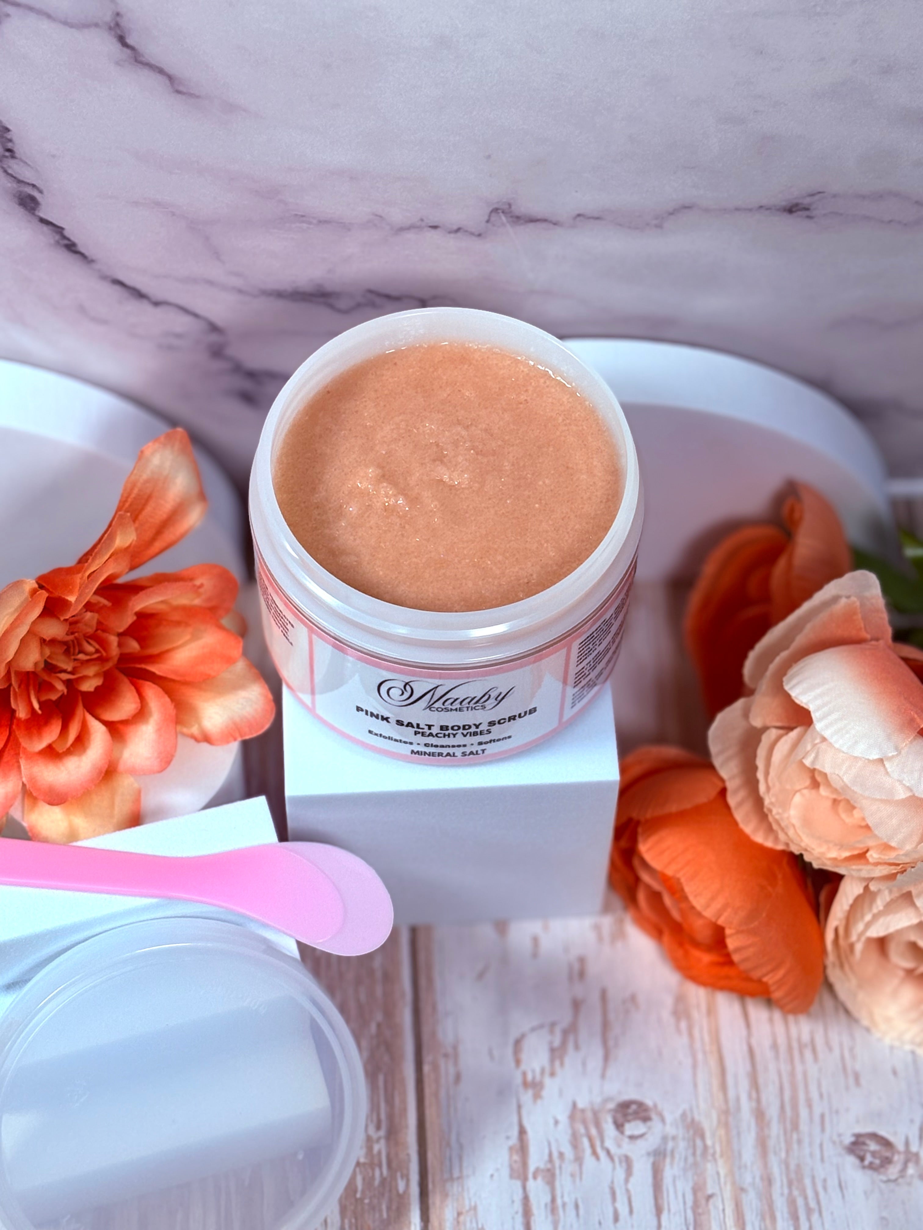 Peachy Vibes – Pink Salt Scrub
