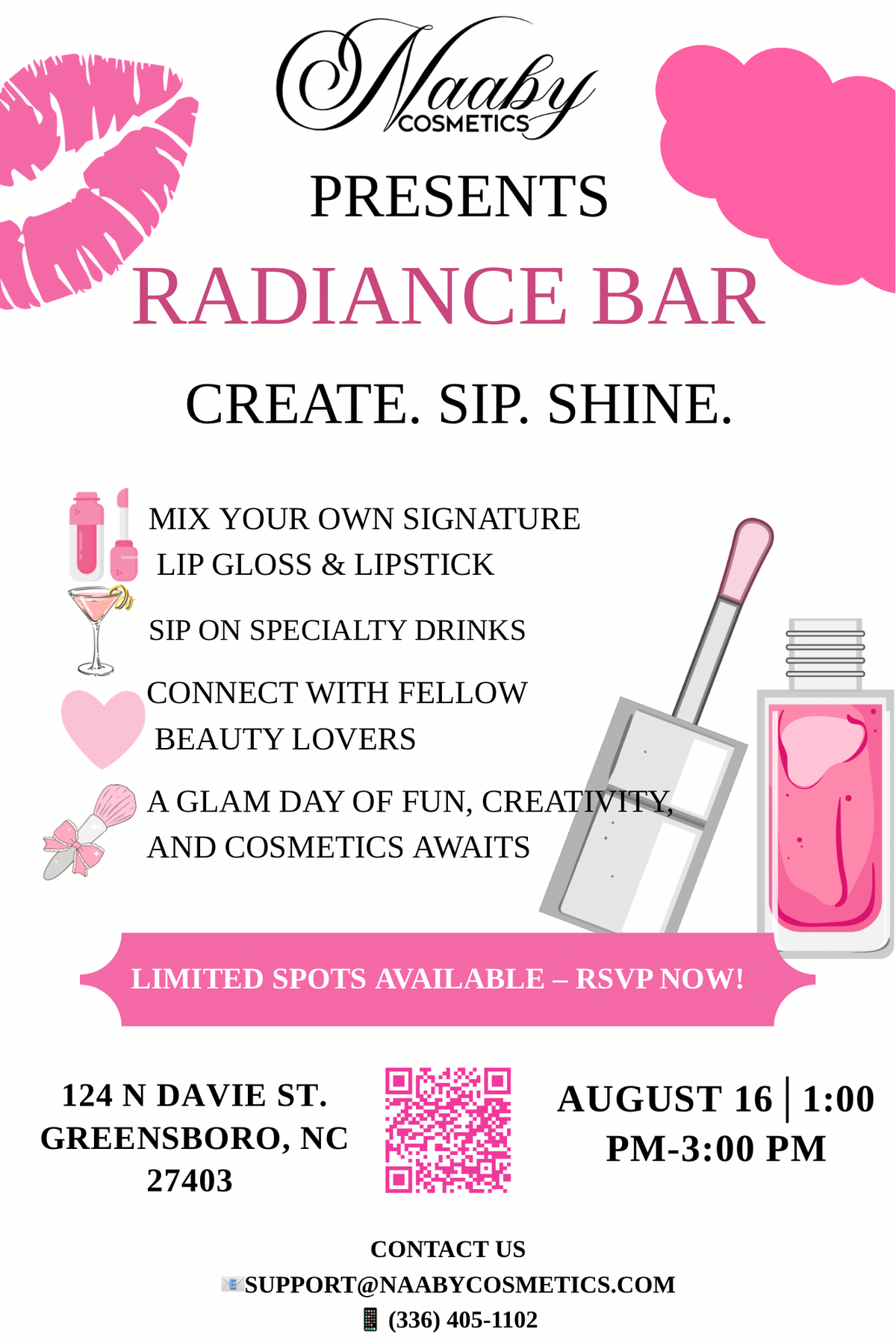 Adults : Create & Blend Radiance Bar: Where Beauty Meets Customization